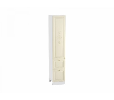 Шкаф пенал с 1 дверцей  и 2 ящиками Версаль 400 мм (для верхних шкафов высотой 720)